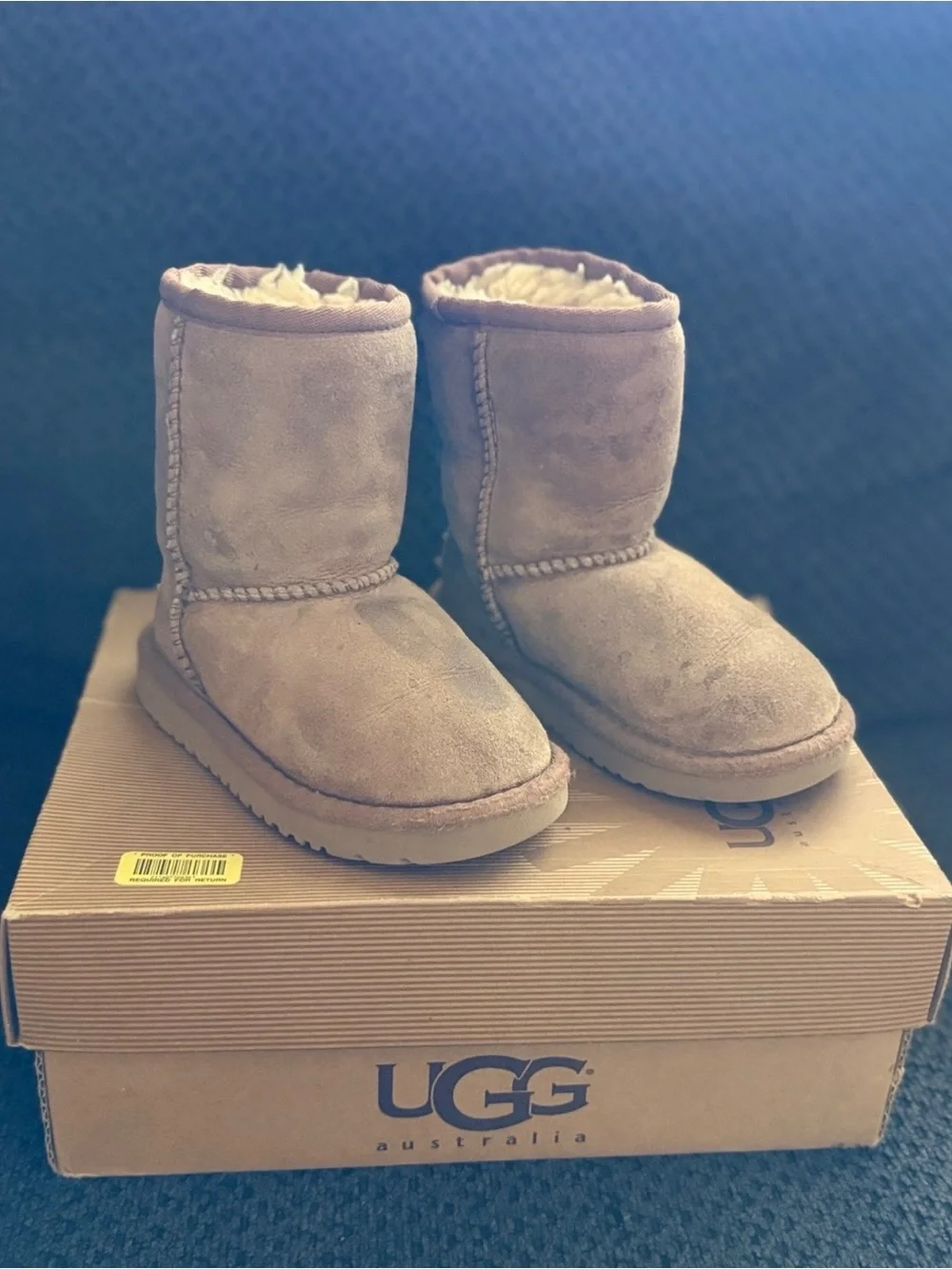 UGG Short Shearling Boots in Light Brown